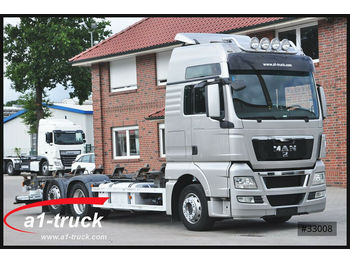 Camion transport containere/ Swap body MAN TGX 26.480 LL, BDF 7.45, LBW, Lenkachse, NAVI: Foto 1