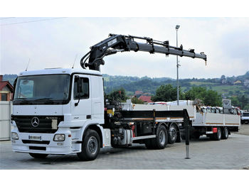 Camion platformă Mercedes-Benz  Actros 2541 Pritsche 6,50m+Kran+Anhänger: Foto 1