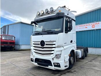 Mercedes-Benz Actros 2658 6x4 FULL OPTION STREAMSPACE WITH ONLY 268.000 KM AND (DRIVABLE) LITTLE CABIN DEMAGE (EURO 6 / TELLIGENT AUTOMATIC / - Cap tractor