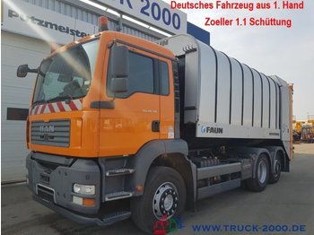 Autogunoiere pentru transport de deşeurilor MAN TGA 26.310 Faun +Zoeller 1.1 Schüttung TÜV 9-19: Foto 1