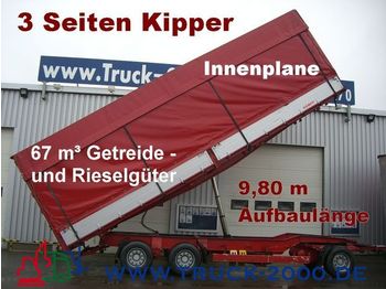 KEMPF 3-Seiten Getreidekipper 67m³   9.80m Aufbaulänge - Remorcă furgon