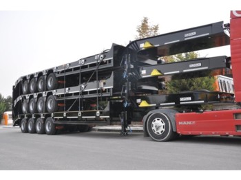 OZGUL LW4 80 Ton, 3 m, steel susp., hydr. ramps - Remorcă transport agabaritic