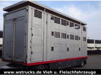 Menke 3 Stock Ausahrbares Dach Vollalu  - Remorcă transport animale