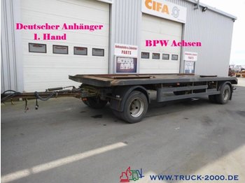  Hilse 2 Achs Abroll + Absetzcontainer BPW 1.Hand - Remorcă transport containere/ Swap body