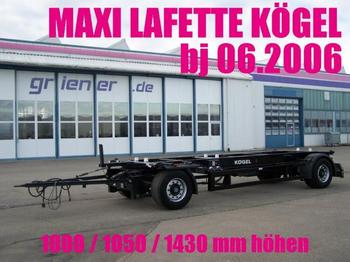 Kögel AWE 18 LAFETTE MAXI 1000 / 1430 mm höhe - Remorcă transport containere/ Swap body