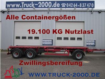 MEILLER Kombi Abroll / Absetzanhänger A 24 3-Achser - Remorcă transport containere/ Swap body