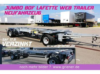 Web-Trailer JUMBO / MAXI BDF 7,15/7,45 LAFETTE 960 mm höhe  - Remorcă transport containere/ Swap body