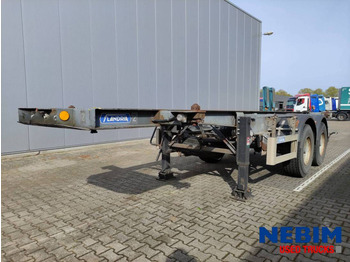 Flandria OP CC 20 V 1x20" - Steel / Spring suspension  - Semiremorcă transport containere/ Swap body: Foto 1