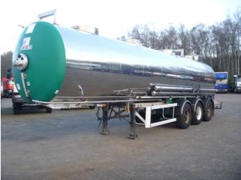 Semiremorcă cisternă pentru transport de produse chimice Maisonneuve Chemical tank inox 30 m3 / 1 comp: Foto 1