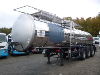 Clayton Food tank inox 23.5 m3 / 1 comp + pump - Semiremorcă cisternă
