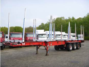 Dennison 3-axle wood trailer 13.6 m - Semiremorcă platformă