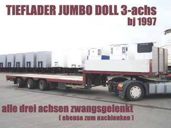 Doll TIEFLADER JUMBO 3achs ZWANGSGELENKT schwanenhals - Semiremorcă platformă