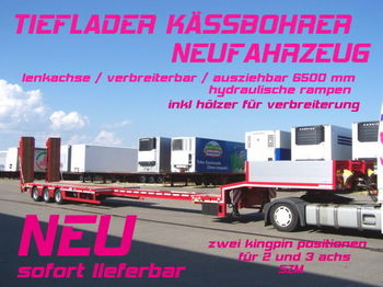 Kässbohrer LB3E / verbreiterbar /lenkachse / 6,5 m AZB NEU - Semiremorcă platformă