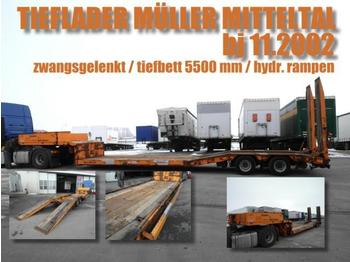 Müller-Mitteltal TIEFBETTSATTEL 5500 mm / zwangsgelenkt / 2-achs - Semiremorcă transport agabaritic