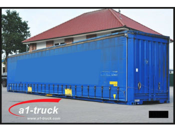 Caroserie cu prelata Krone 7 x WP 13,6 LS4-CS, 45 Fuss, Container, Multiloc: Foto 1
