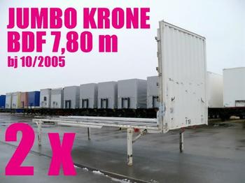 Krone WECHSELBRÜCKE PLATEAU JUMBO 7,80 2 x - Suprastructură interschimbabilă/ Container