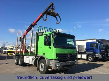 Remorcă forestieră Mercedes-Benz * ACTROS 2655 * PALFINGER KRAN *: Foto 1
