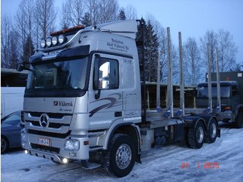 Mercedes-Benz Actros 2660L 6x4 - Remorcă forestieră