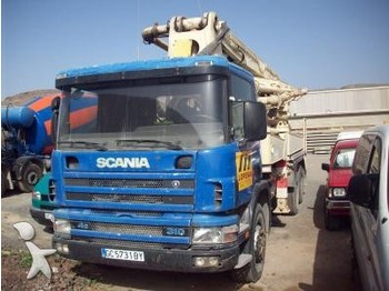 Scania L 124L Construction And Roadworks Concrete Pump - Autopompă de beton