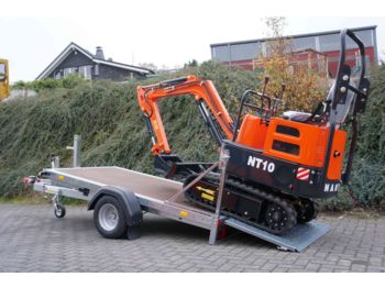 Mini excavator nou Microbagger Nante NT10 - 910 kg mit Kippanhänger: Foto 1